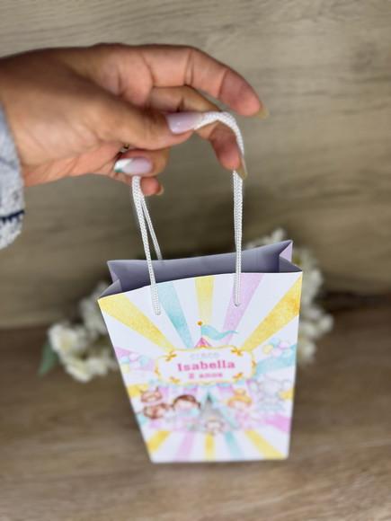 Estojo de Pintura 30 Peças + Sacola Personalizada Circo Rosa