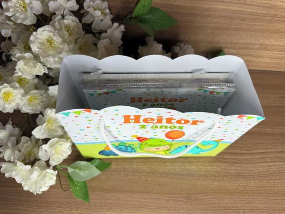 Estojo de Pintura 30 Peças + Sacola Personalizada Dino Baby