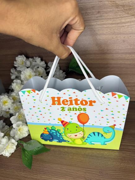 Estojo de Pintura 30 Peças + Sacola Personalizada Dino Baby