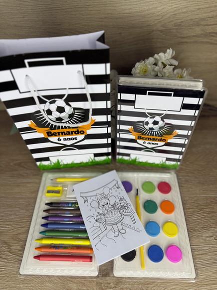 Estojo de Pintura 30 Peças + Sacola Personalizada Futebol