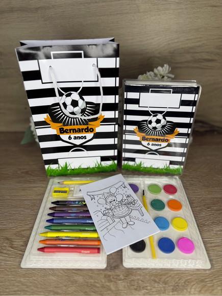 Estojo de Pintura 30 Peças + Sacola Personalizada Futebol