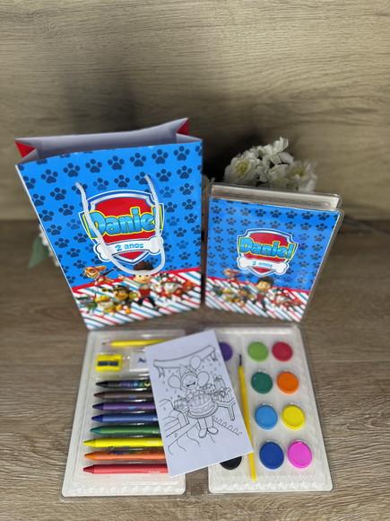 Estojo de Pintura 30 Peças + Sacola Personalizada Patrulha