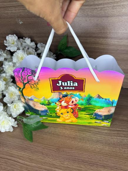 Estojo de Pintura 30 Peças + Sacola Personalizada Rei Leão