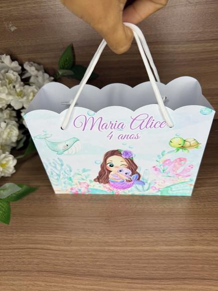 Estojo de Pintura 30 Peças + Sacola Personalizada Sereia