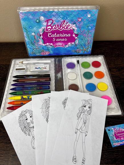 Estojo de Pintura 30 Peças Barbie