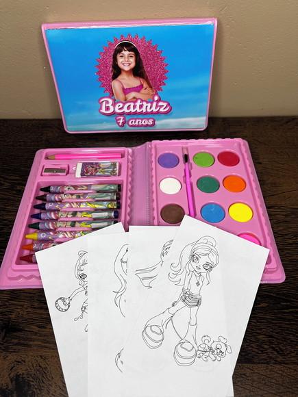 Estojo de Pintura 30 Peças Barbie