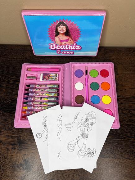 Estojo de Pintura 30 Peças Barbie