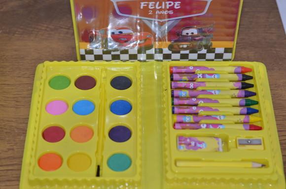 Estojo de Pintura 30 Peças Carros Disney