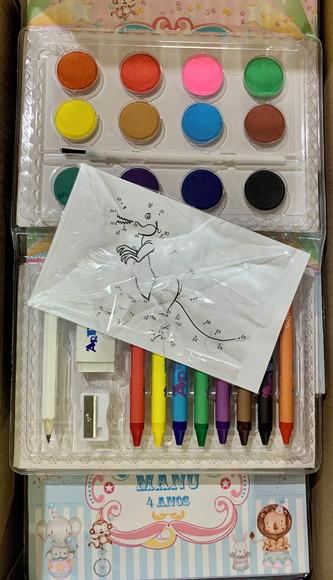 Estojo de Pintura 30 Peças Circo Rosa