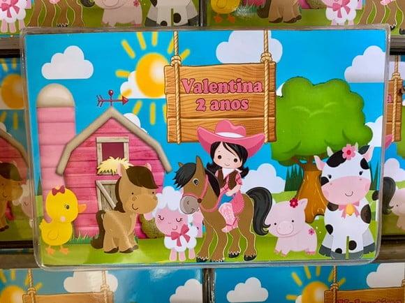 Estojo de Pintura 30 Peças Fazendinha Rosa