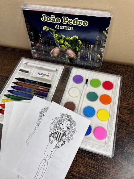 Estojo de Pintura 30 Peças Hulk