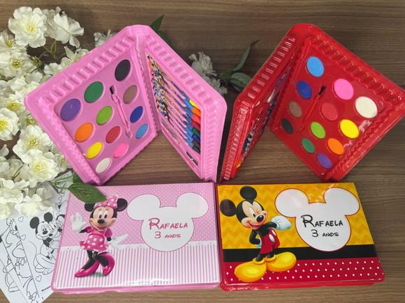 Estojo de Pintura 30 Peças Mickey e Minnie