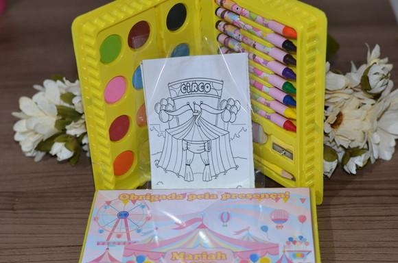 Estojo de Pintura 30 Peças Parque de Diversões