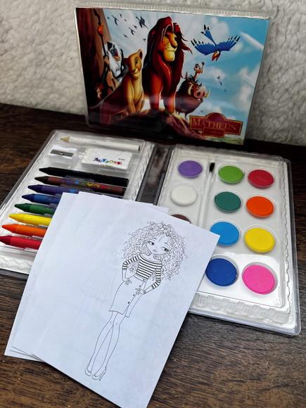 Estojo de Pintura 30 Peças Rei Leão
