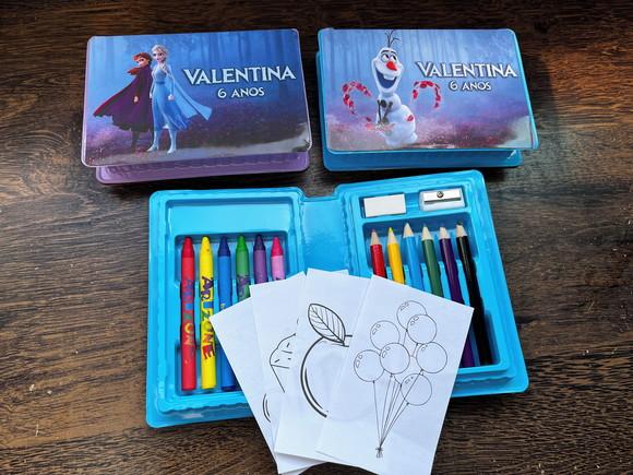 Estojo de Pintura com 20 Peças Frozen 2