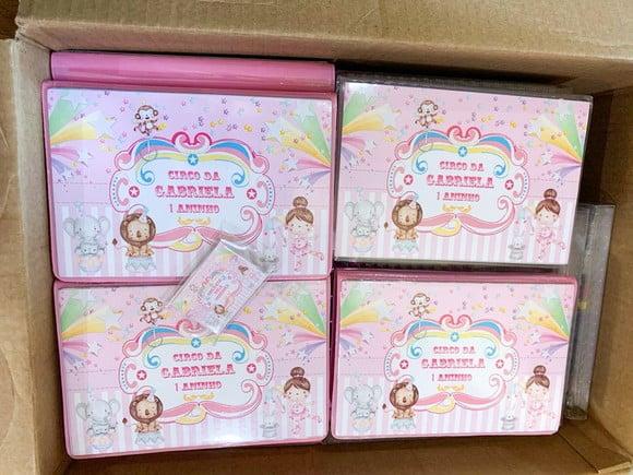 Estojo de Pintura com 30 Peças Circo Rosa
