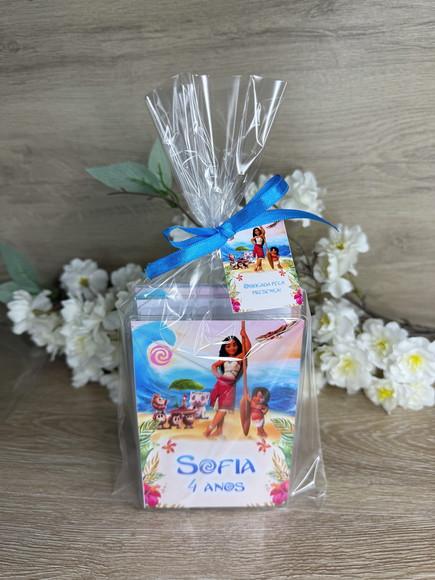 Estojo de Pintura com Revista de Colorir Personalizada Moana
