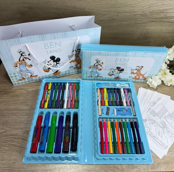 Estojo de Pintura Personalizado 50 Peças com Sacola G