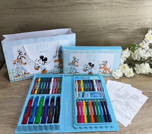 Estojo de Pintura Personalizado 50 Peças com Sacola G