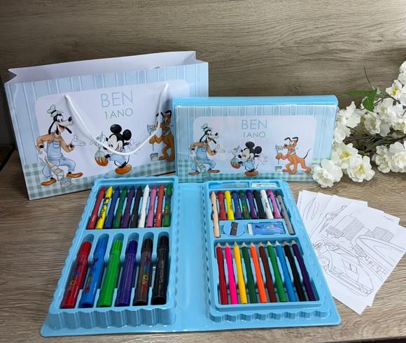Estojo de Pintura Personalizado 50 Peças com Sacola G