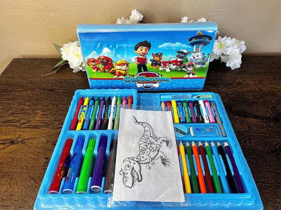 Estojo de Pintura Personalizado 50 Peças Patrulha Canina