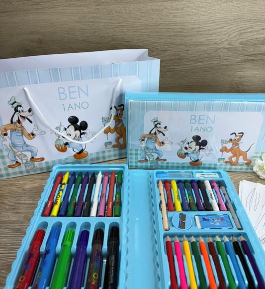 Estojo de Pintura Personalizado 50 Peças com Sacola G