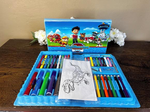 Estojo de Pintura Personalizado 50 Peças Patrulha Canina