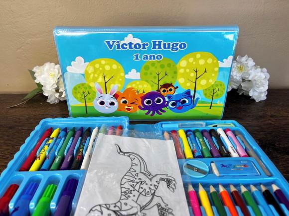Estojo de Pintura Personalizado Luxo 50 Peças Bolofofos