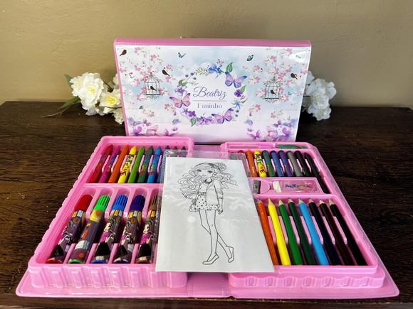 Estojo de Pintura Personalizado Luxo 50 Peças Jardim Atacado