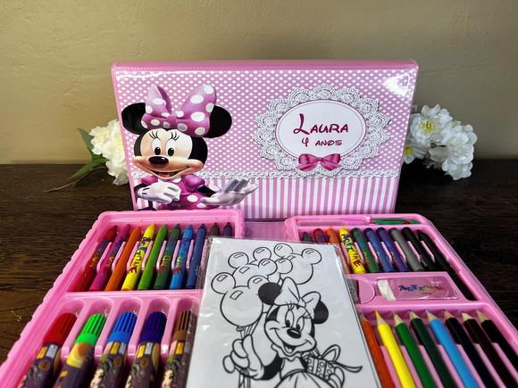 Estojo de Pintura Personalizado Luxo 50 Peças Minnie
