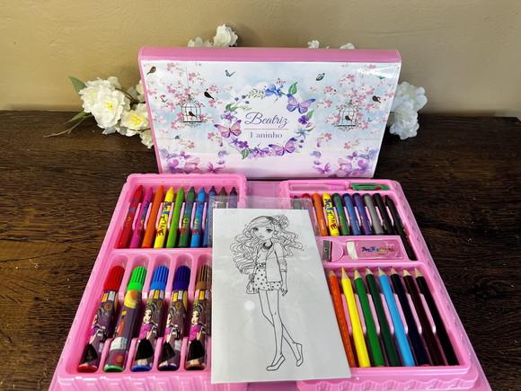Estojo de Pintura Personalizado Luxo 50 Peças Jardim Atacado
