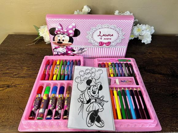Estojo de Pintura Personalizado Luxo 50 Peças Minnie