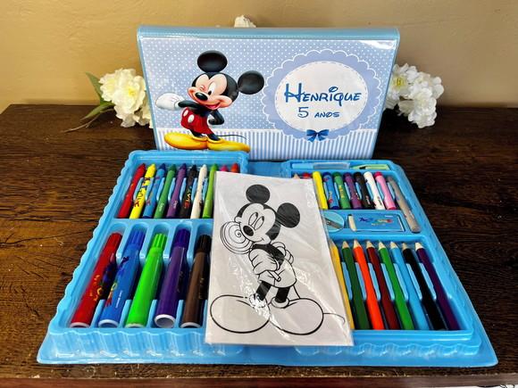 Estojo de Pintura Personalizado Luxo 50 Peças Mickey*