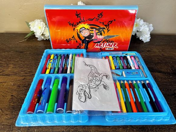 Estojo de Pintura Personalizado Luxo 50 Peças Naruto