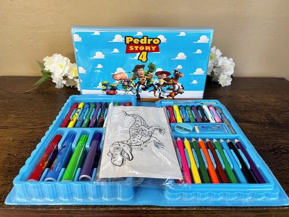 Estojo de Pintura Personalizado Luxo 50 Peças Toy Story