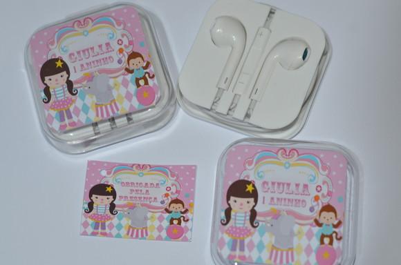 Fone de ouvido Personalizado Circo Rosa