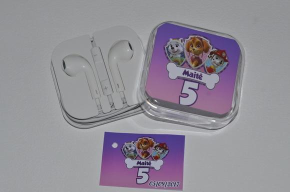 Fone de ouvido Personalizado Patrulha Canina