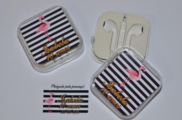 Fone de Ouvido Personalizado Flamingo Atacado