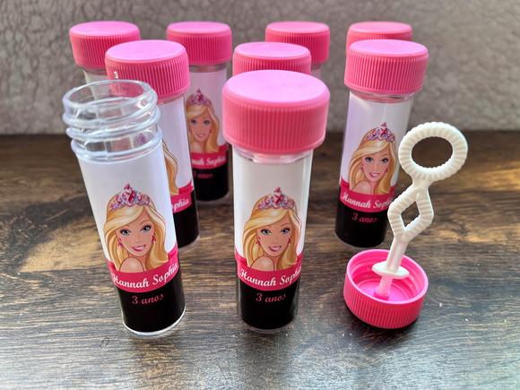 Frasco para Bolinha de Sabão Personalizado Barbie Promoção