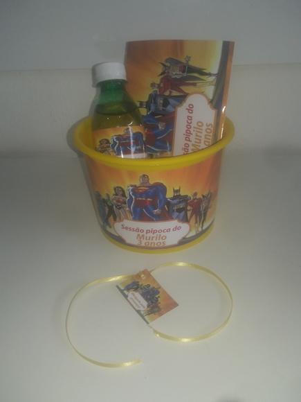 Kit Cinema Personalizado Liga da Justiça