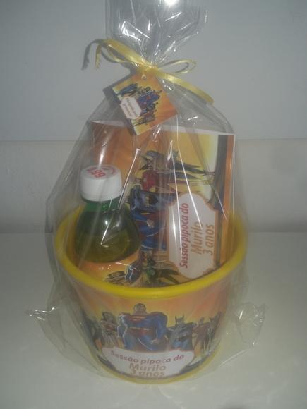 Kit Cinema Personalizado Liga da Justiça