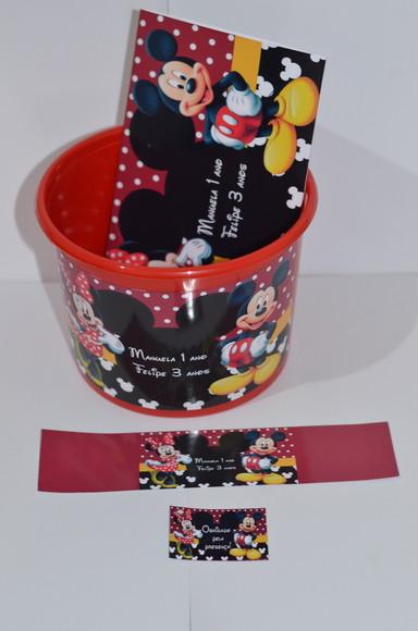Kit Cinema Personalizado Mickey e Minnie
