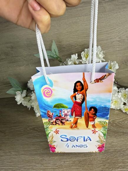 Kit Colorir / Kit Diversão com Sacola Personalizada Moana 2
