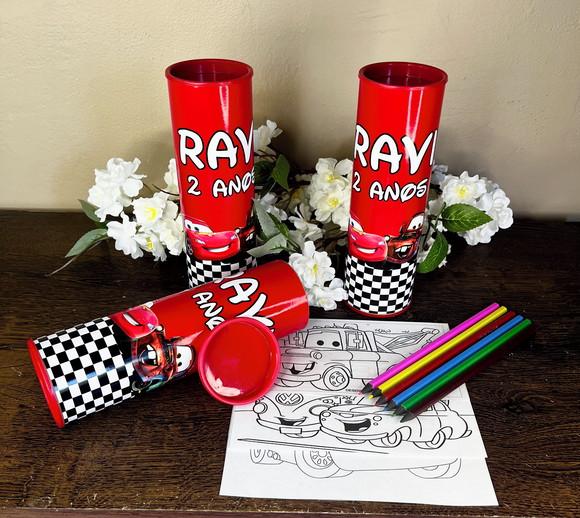 Kit Colorir no Tubo Personalizado Carros