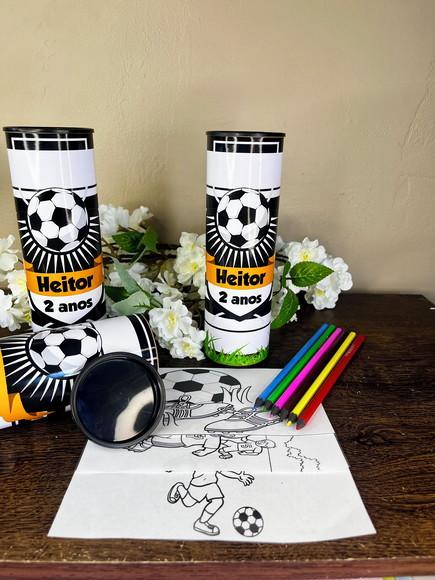 Kit Colorir no Tubo Personalizado Futebol
