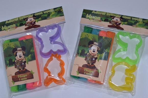 Kit Massinha e Moldes Mickey Safari