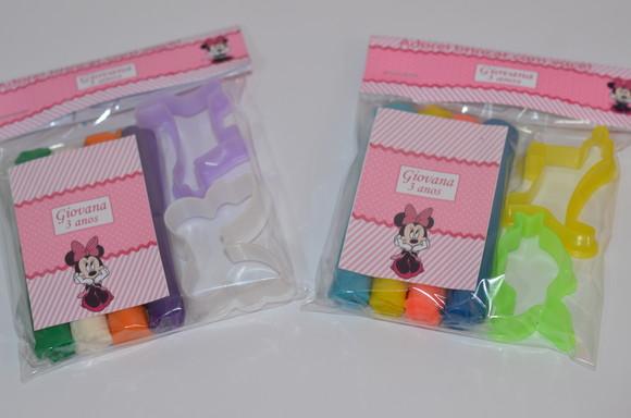 Kit Massinha e Moldes Minnie Rosa