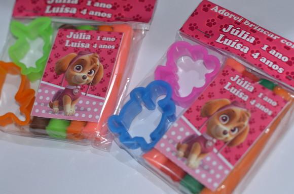 Kit Massinha e Moldes Patrulha Canina Skye