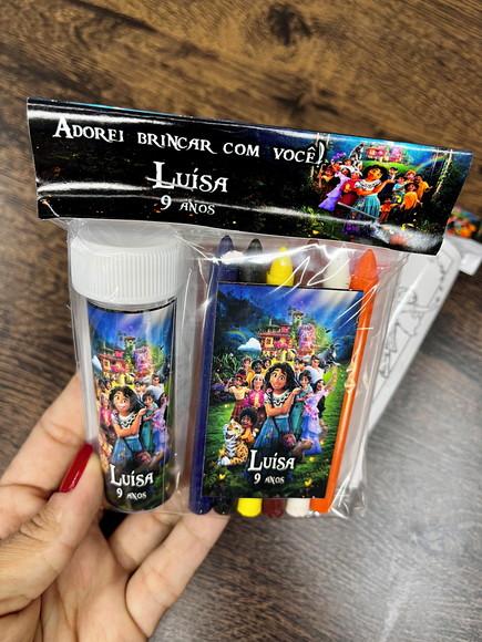 Kit Massinha Giz de Cera e Bolinha de Sabão Encanto