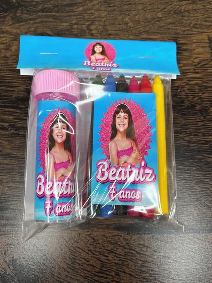 Kit Massinha, Giz de Cera e Bolha de Sabão Barbie